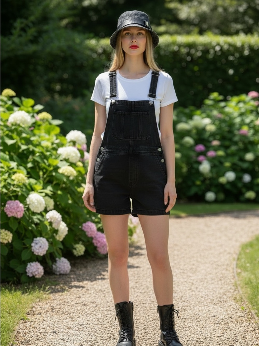 Gucci Black Bucket Hat with Subtle Logo